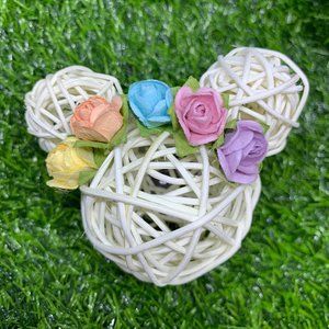 Branch Ball Mouse Head Magnet with Flower Crown
